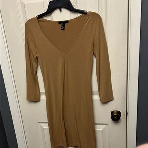 Forever 21 Camel Long Sleeve Top
